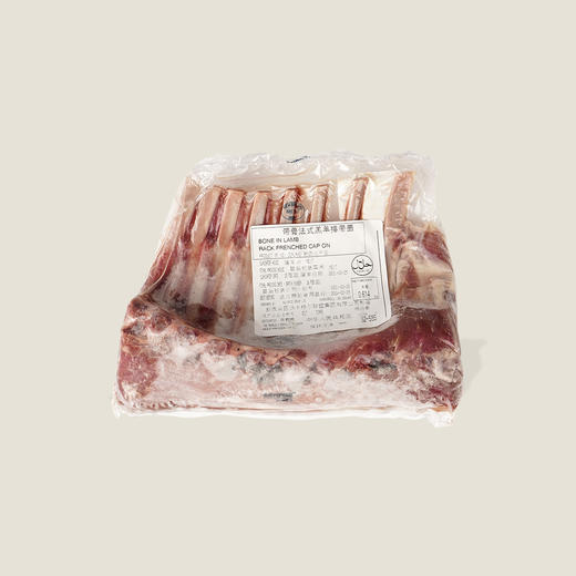 新西兰带骨法式羔羊羊排带盖 商品图1