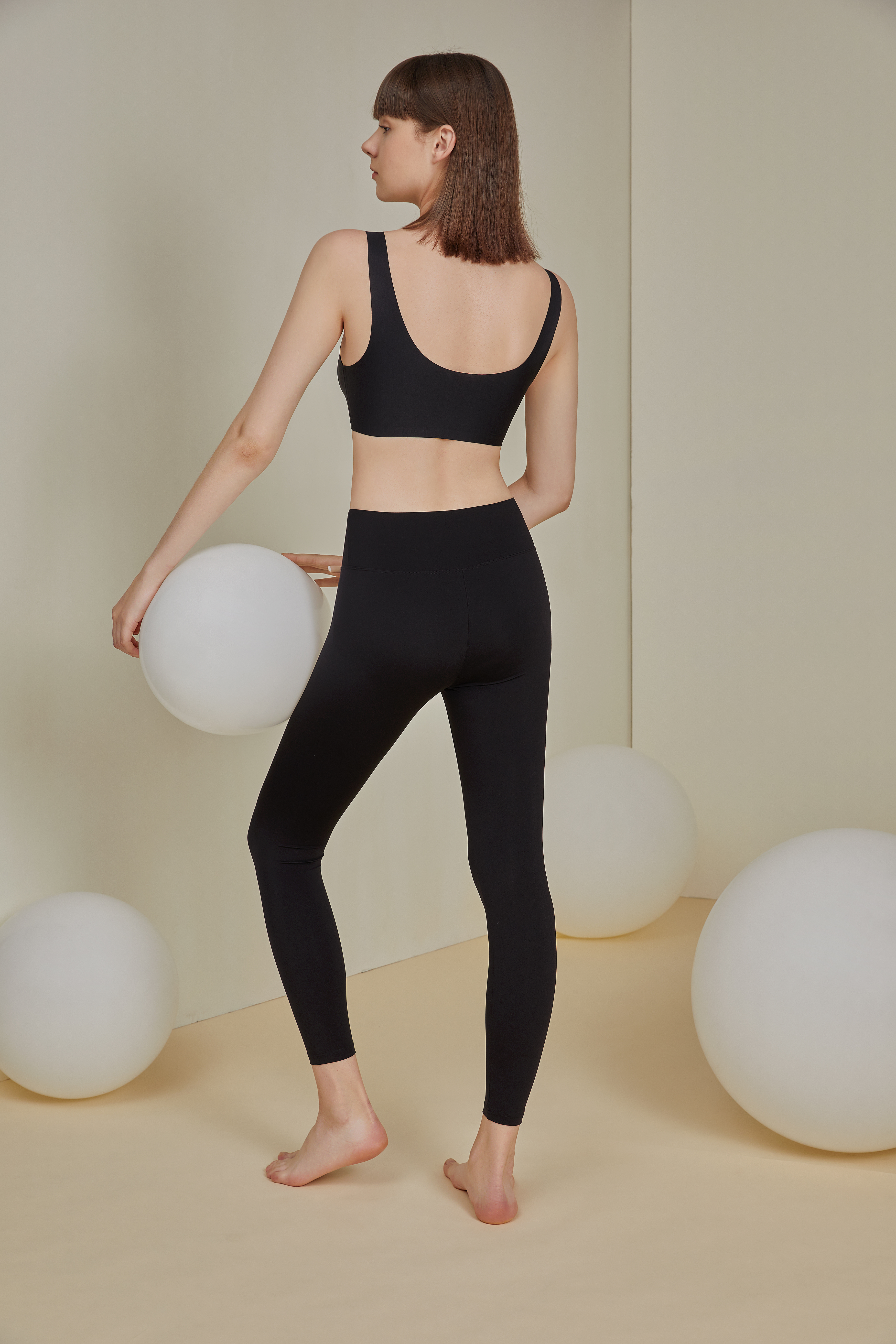 皮尔卡丹美腿裤打底裤女外穿紧身高腰瑜伽长裤女WP764116