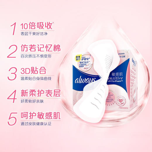 护舒宝液体卫生巾量多日用270MM 14片（BJ） 商品图2