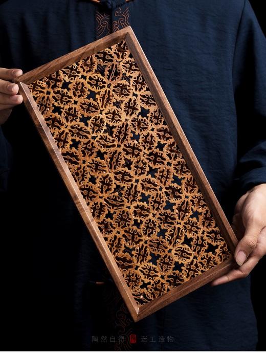 核美系列 无边干泡盘 圆 核桃木+黑胡桃木 商品图1