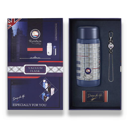 瑞堡奥路Rainbow Origina堡守护保温杯男女士高颜值大容量316不锈钢高档水杯礼盒 商品图3