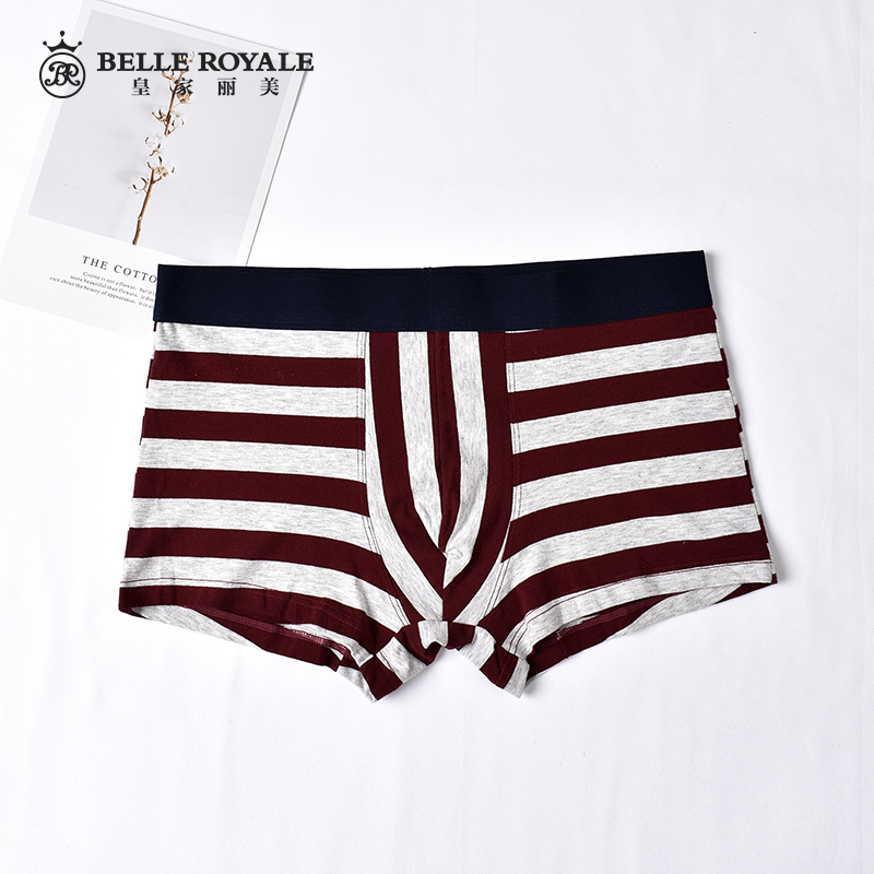 皇家丽美棉裆莫代尔平角裤男式四角短裤头DKN1083
