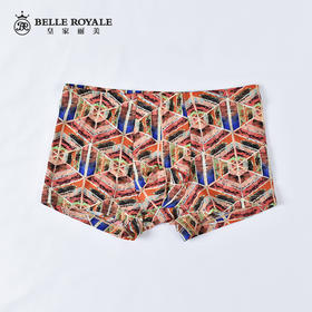 皇家丽美棉裆光滑冰丝平角裤花样男式四角短裤头DK9247