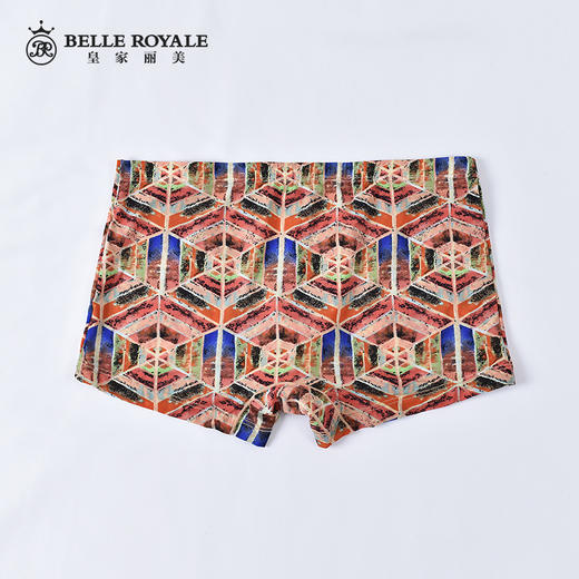 皇家丽美棉裆光滑冰丝平角裤花样男式四角短裤头DK9247 商品图4