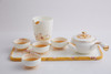 B-NB-3002/3020 唐山骨质瓷 御花颜（玉兰花）7头套装茶具套装高档 商品缩略图9