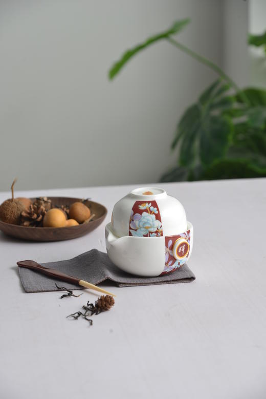 唐山骨质瓷 凝萃红 快客杯 商品图1