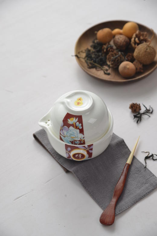 唐山骨质瓷 凝萃红 快客杯 商品图2