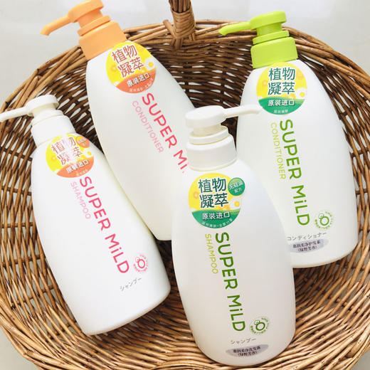 日本惠润柔净洗发露/护发素600ml 绿野芳香/鲜花芳香 植物温养 秀发自然清爽 110352/110353/110335/110023 商品图4