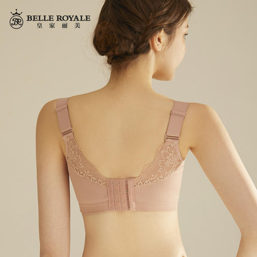 皇家丽美新款记忆软钢圈调整型蕾丝文胸聚拢收副乳胸罩WJ081-3 商品图2