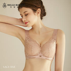 皇家丽美新款记忆软钢圈调整型蕾丝文胸聚拢收副乳胸罩WJ081-3