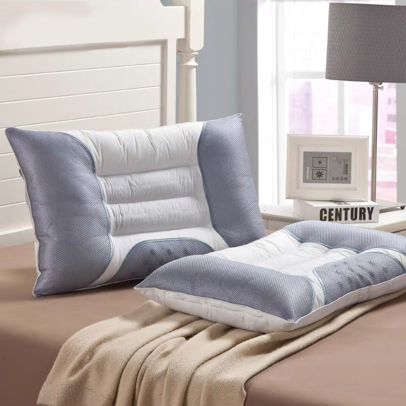 【热卖推荐】自然醒全棉决明子立体枕芯48*74*10cm磁疗枕头家用睡眠枕护颈椎枕SXM