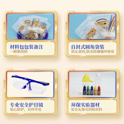 【418个科学实验 可玩14个月】儿童少年游科学实验套装 视频+绘本双向教学 0基础也能玩 新年礼物 实验盒子礼盒装 商品图6