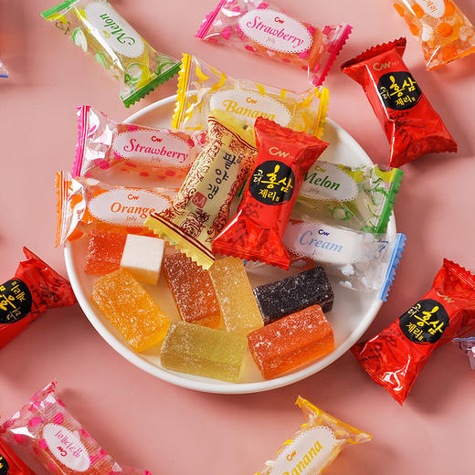韩国青右橡皮糖/综合水果糖600g 多种水果味 独立包装 年货必备 062088/061545 商品图4