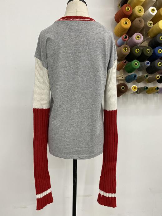 PINKO圆领针织拼接长袖针织衫9353840541 商品图1