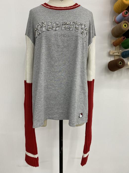 PINKO圆领针织拼接长袖针织衫9353840541 商品图0