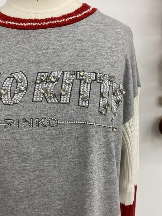 PINKO圆领针织拼接长袖针织衫9353840541 商品图3