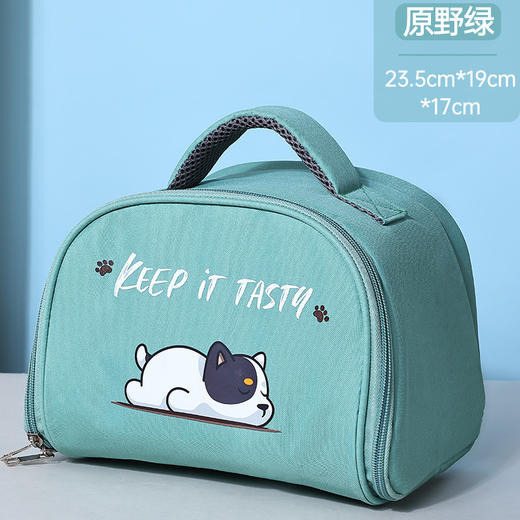 旗丰牛津布手提袋牛津布袋可爱小鸭子保温袋饭盒泡面碗袋隔热便携手提便当袋 商品图6