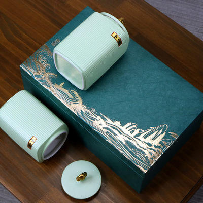 [茶]福庆涌 手工瓷罐 A级1号茶化石碎银子礼盒 商品图1