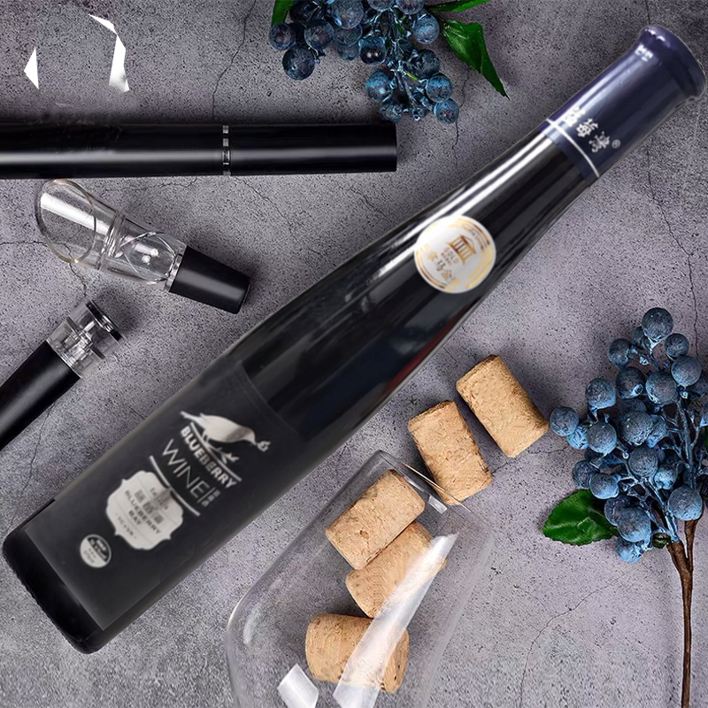 蓝莓湾商务蓝莓酒15% ,蓝莓酒 纯发酵酿造 送礼佳品