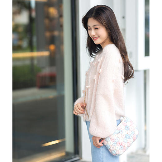 苏苏姐家花境马海毛开衫毛衣手工diy编织毛线团针织衣服材料包議 商品图1