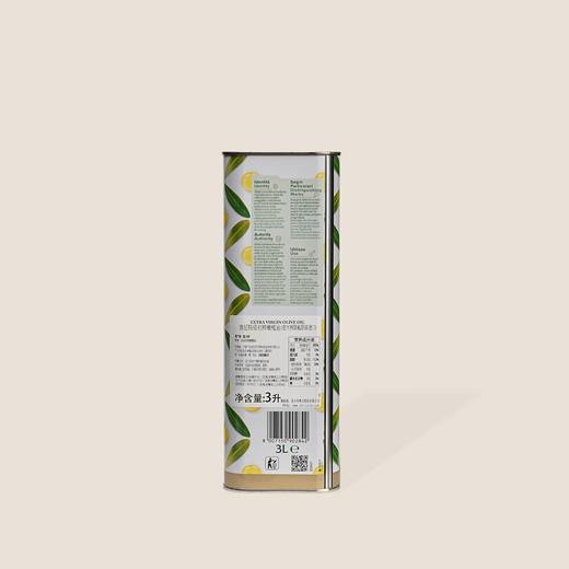 奥尼特级初榨橄榄油 3L 商品图1