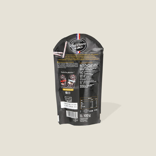 欧弗诺法国原味硬小香肠 100g 商品图1