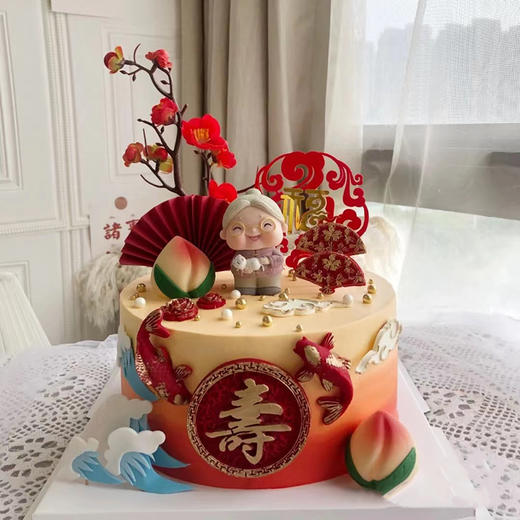 欢乐长寿---蛋糕上插件有时会购买不了相同的，但会用差不多的样式代替，介意慎拍。 商品图0