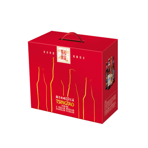 青岛啤酒礼盒精酿小瓶330ml*8瓶/箱 商品图3