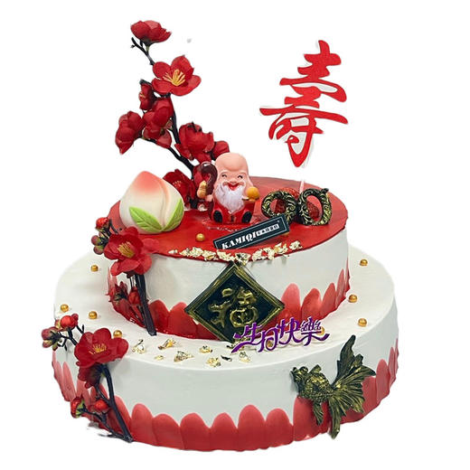 祝寿双层蛋糕 商品图0