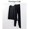 Threegun三枪 【舒肤超薄弹力棉】圆领女士保暖内衣套装-23792D011 商品缩略图5