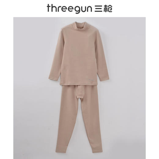 Threegun三枪 【新疆棉】加厚磨毛绒男童儿童保暖内衣套装-29313D911 商品图3