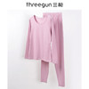 Threegun三枪 【舒肤超薄弹力棉】圆领女士保暖内衣套装-23792D011 商品缩略图10