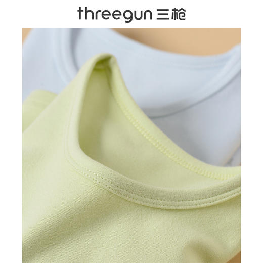 Threegun三枪 【新疆棉】加厚磨毛绒男童圆领儿童保暖内衣套装-29311D911 商品图5