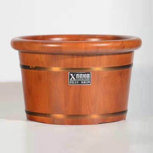 橡木泡脚桶25cm高 橡木泡脚桶家用泡脚洗脚盆加厚足浴桶木盆足浴盆按摩橡木桶过小腿 商品图2