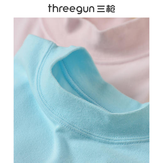 Threegun三枪 【新疆棉】磨毛女童半高领儿童保暖内衣套装-29288D911 商品图4