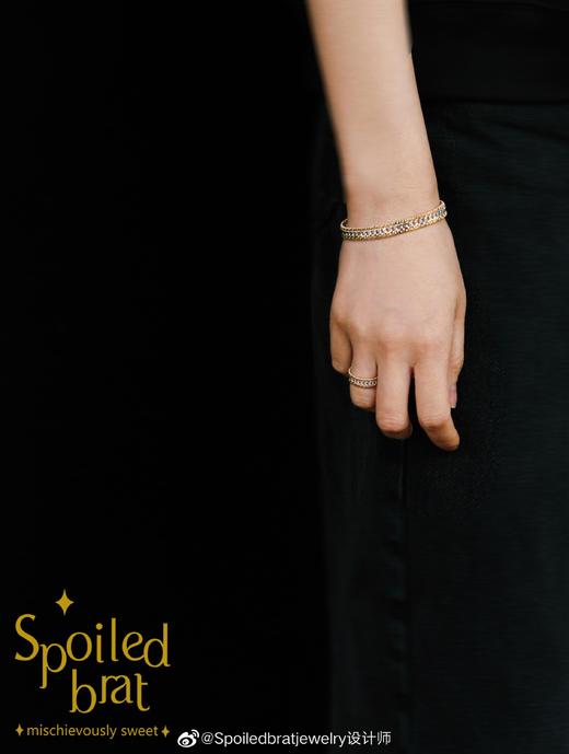 SpoiledBrat Jewelry 金银轨道戒指 商品图3