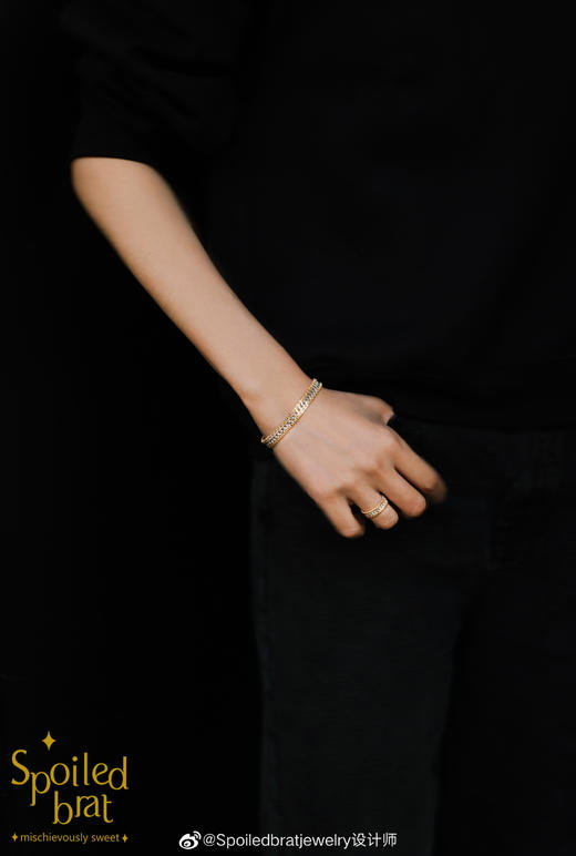 SpoiledBrat Jewelry金银配轨道手镯 商品图2