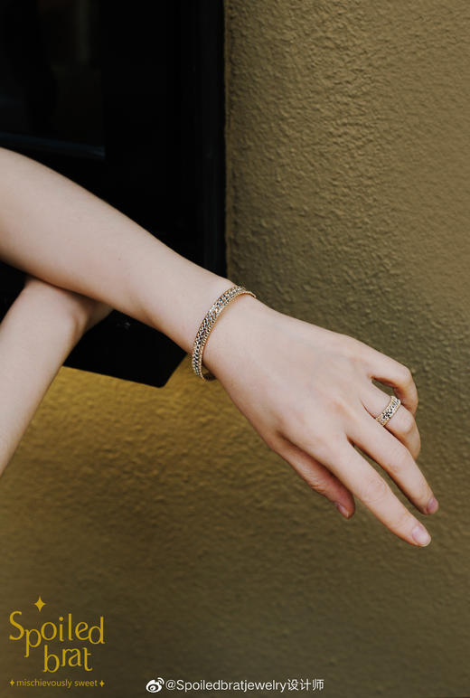 SpoiledBrat Jewelry 金银轨道戒指 商品图2