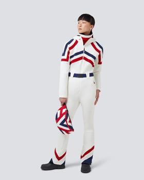 Perfect Moment  - WOMEN'S TIGNES ONE PIECE - SNOW WHITE - 女士 - 连体滑雪服 - 白色