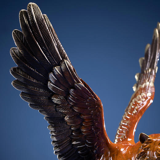 【朱炳仁铜】福虎添翼 虎年摆件 铜艺 非遗技艺 新年礼物 商品图5