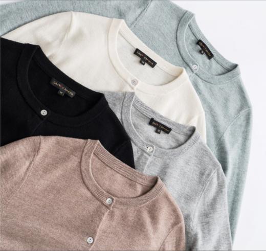 臣禾【绵羊毛100%开衫】【既是春秋的外套更是夏天的空调衫】多色可选针织衫短外套H221090454 （现货库存 不补） 商品图3