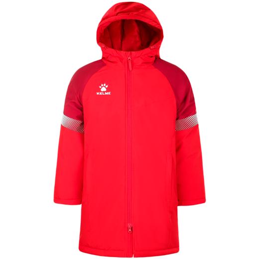 卡尔美 儿童连帽长款棉服中甲同款防风保暖训练服足球外套 商品图4