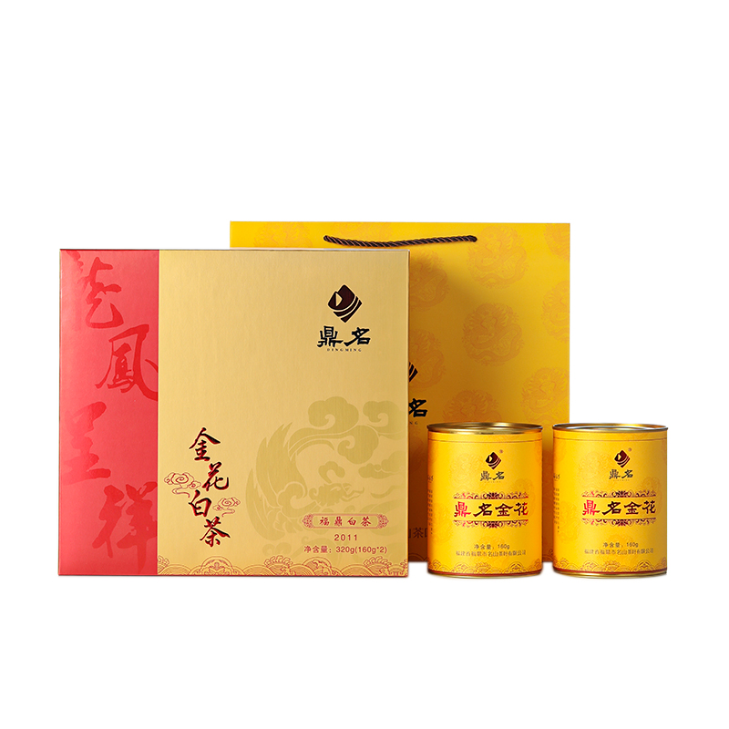 龙凤呈祥·撬片紧压金花2011·礼盒装320g(160g*2)