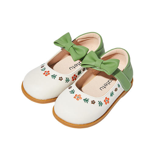 卡特兔公主鞋女童皮鞋2022年春季女孩单鞋小清新英伦小皮鞋儿童鞋 商品图4