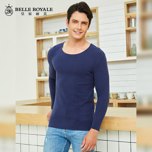 【特价商品不退不换】皇家丽美男士保暖上衣轻薄舒适发热贴服莫代尔上衣红色BN8039ABNS80018059A 商品图1