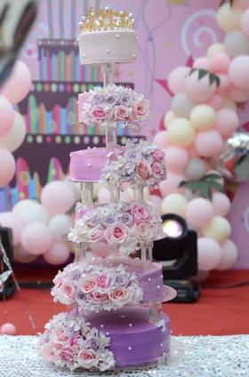 紫色皇冠（架子蛋糕）