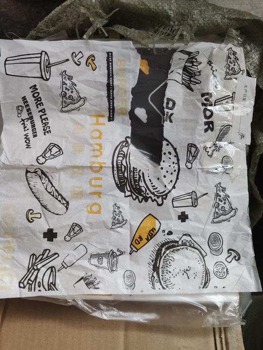 加厚汉堡纸、鸡肉卷纸 500张/捆 质量好/足数/包好 商品图5