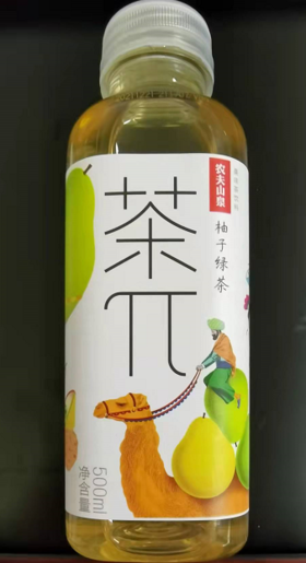 农夫山泉茶π柚子绿茶500ml/新