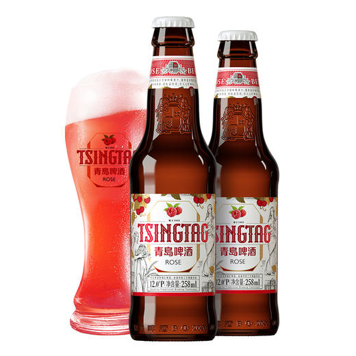 青岛啤酒玫瑰红白啤258ml*24瓶/箱 商品图4