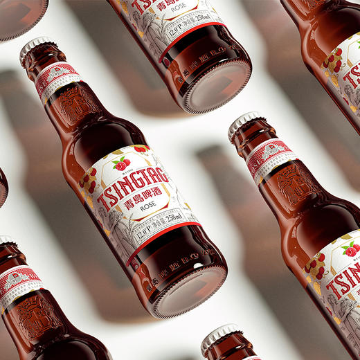 青岛啤酒玫瑰红白啤258ml*24瓶/箱 商品图2